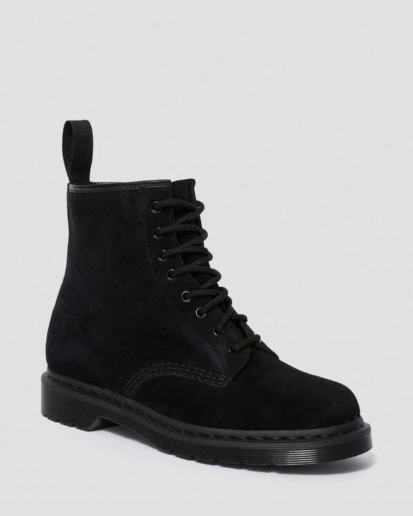 Dr Martens Dámské Kotníkové Boty 1460 Mono Soft Buck Černé, CZ-249813